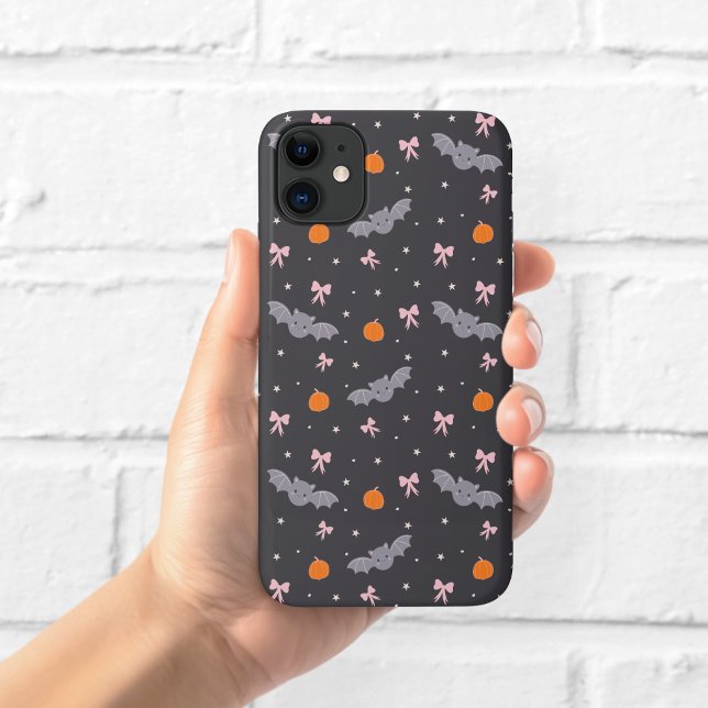 Cute Black Halloween Bat Pattern Phone Case (Creator Uploaded)