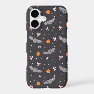 Cute Black Halloween Bat Pattern Phone Case