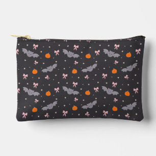Cute Black Halloween Bat Pattern Zipper Pouch