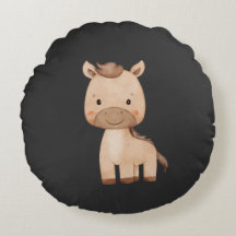 Cute Black Horse 