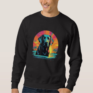 Cute Black Lab Black Labrador Retriever Puppy Dog  Sweatshirt