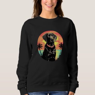 Cute Black Lab Black Labrador Retriever Puppy Dog  Sweatshirt