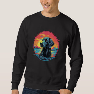 Cute Black Lab Black Labrador Retriever Puppy Dog  Sweatshirt