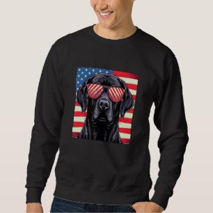 Cute Black Lab Black Labrador Retriever Puppy Dog  Sweatshirt