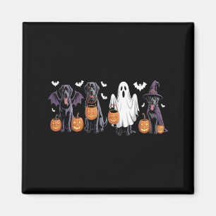 Cute Black Labrador Dog Halloween Pumpkin Labrador Magnet