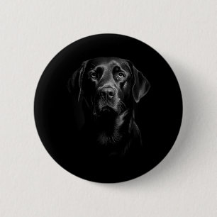 Cute Black Labrador Retriever Puppy Dog Face Lab 6 Cm Round Badge