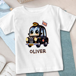 Cute Black London Taxi Baby T-Shirt