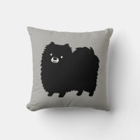 Cute Black Pomeranian Adorable Fluffy Dog