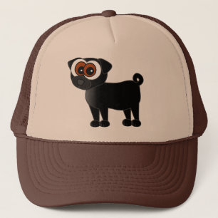 Cute Black Pug Hat