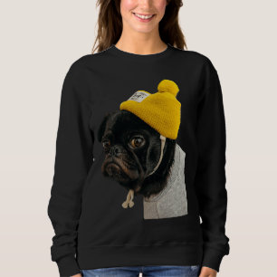 Cute Black PUG Sticker Classic T-Shirt 136 Sweatshirt