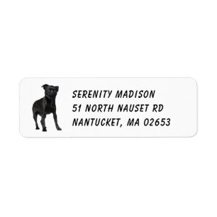 Cute Black Puppy Dog Lover Brussels Griffon Label