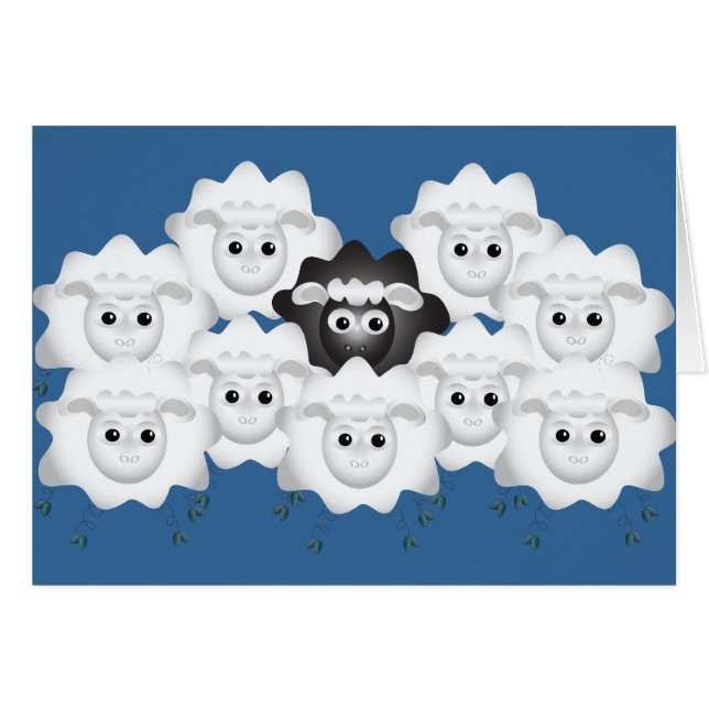 Cute Black Sheep of the Family (Front Horizontal)
