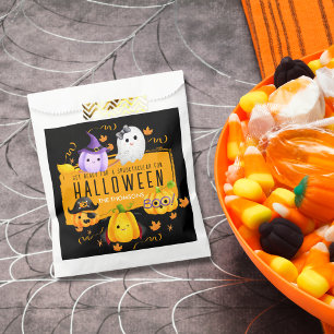 Cute Black Spooktacular Fun Halloween Favour Bags
