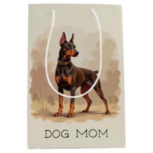 Cute Black Tan & White Tricolor Beagle Puppy Medium Gift Bag