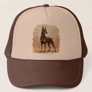 Cute Black Tan & White Tricolor Beagle Puppy Trucker Hat