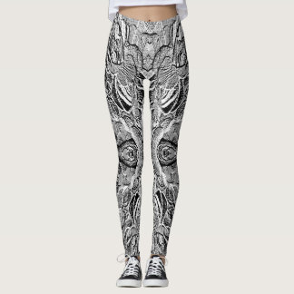 Cute black textured "Ratti_Creative_Arts"   Leggings