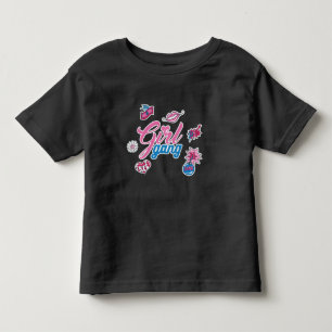 Cute Black Toddler Girls “Girl Gang” Graphic Tee 