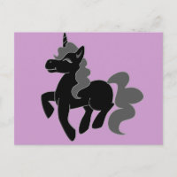 Cute Black Unicorn