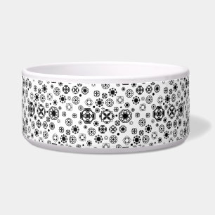 Cute black white arabesque decorative pattern