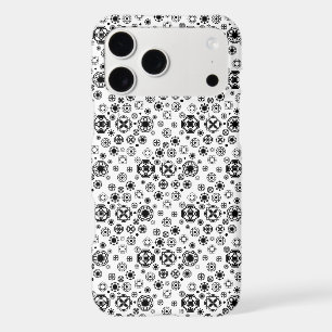 Cute black white arabesque decorative pattern