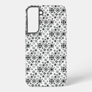 Cute black white arabesque decorative pattern samsung galaxy case