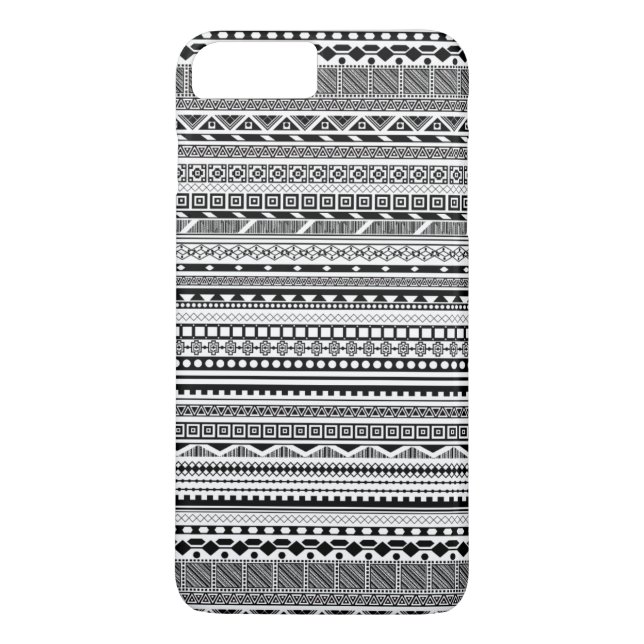 Cute black white aztec patterns design Case-Mate iPhone case (Back)