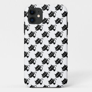 Cute black white cats patterns Case-Mate iPhone case