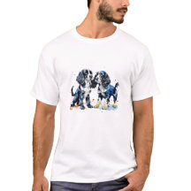 Cute Black White Cocker Spaniel puppies dog lovers