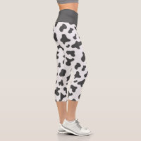 Cute Black White Cow Print Spotted Cowhide Pattern