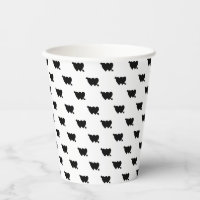 Cute black white cupid arrow hearts polka dot chic