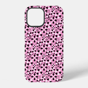 Cute black white flowers iPhone 12 case