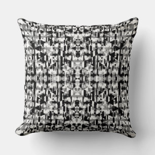 Cute Black white geometric pattern Cushion