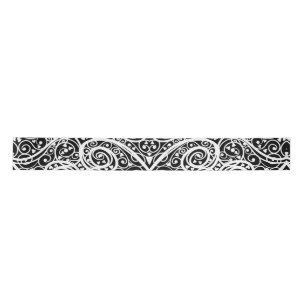 Cute black white hearts love background design lon satin ribbon