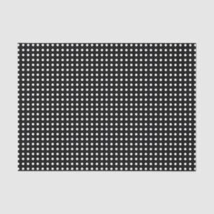 Cute Black & White Polka Dot Pattern Halloween Tissue Paper