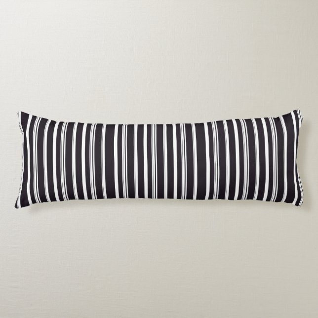 Cute black white stripes body cushion (Front)