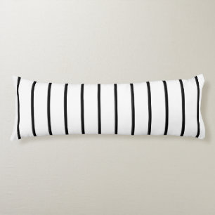 Cute black white stripes body cushion