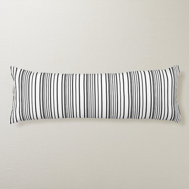 Cute black white stripes body cushion (Front)