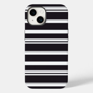 Cute black white stripes Case-Mate iPhone 14 case