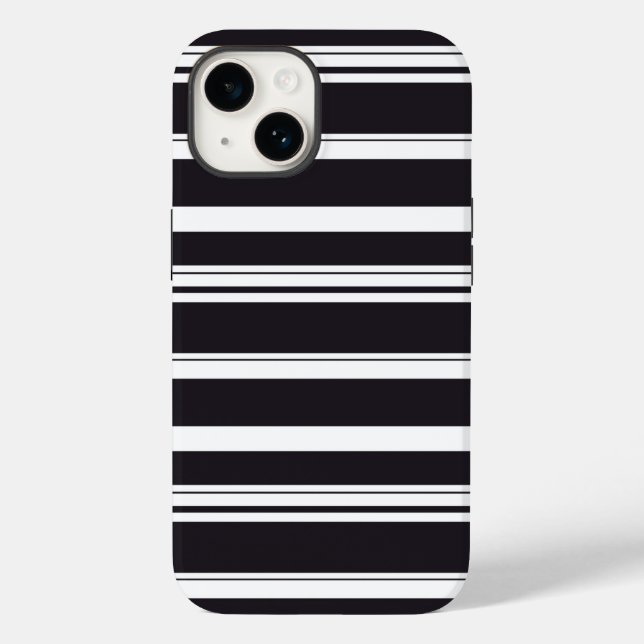 Cute black white stripes Case-Mate iPhone case (Back)
