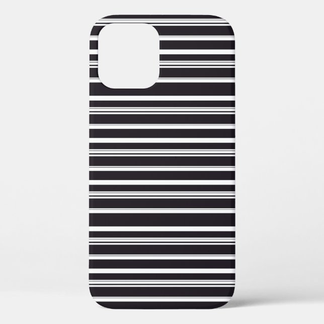 Cute black white stripes Case-Mate iPhone case (Back)