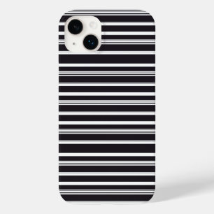 Cute black white stripes Case-Mate iPhone 14 plus case