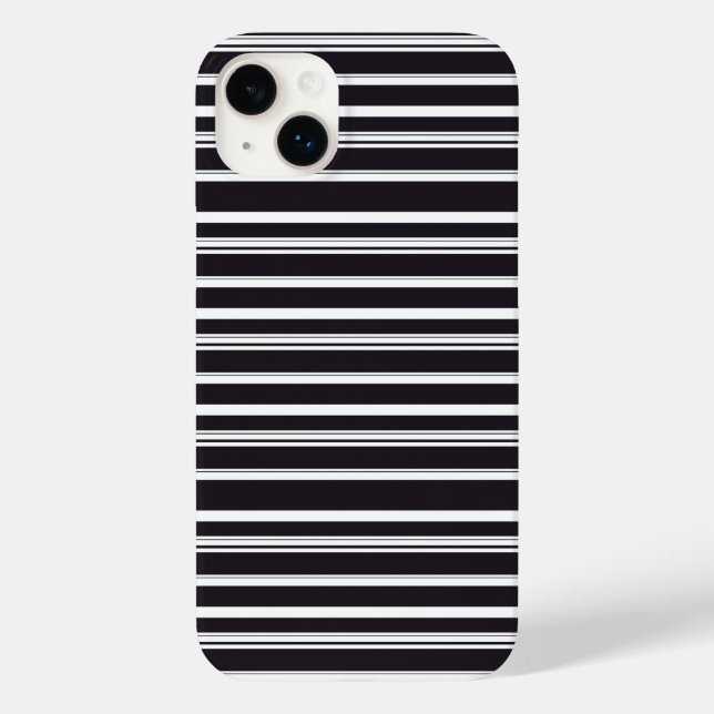 Cute black white stripes Case-Mate iPhone case (Back)