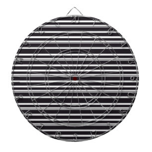 Cute black white stripes dartboard
