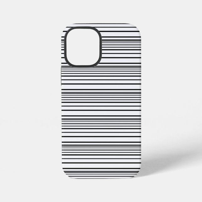Cute black white stripes iPhone case (Back)