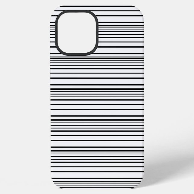 Cute black white stripes iPhone case (Back)