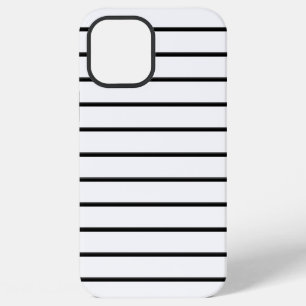 Cute black white stripes iPhone 12 pro max case