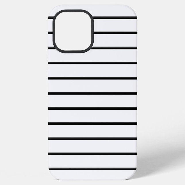 Cute black white stripes iPhone case (Back)