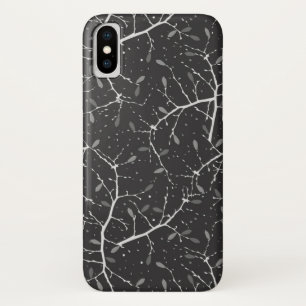Cute black white tree pattern Case-Mate iPhone case