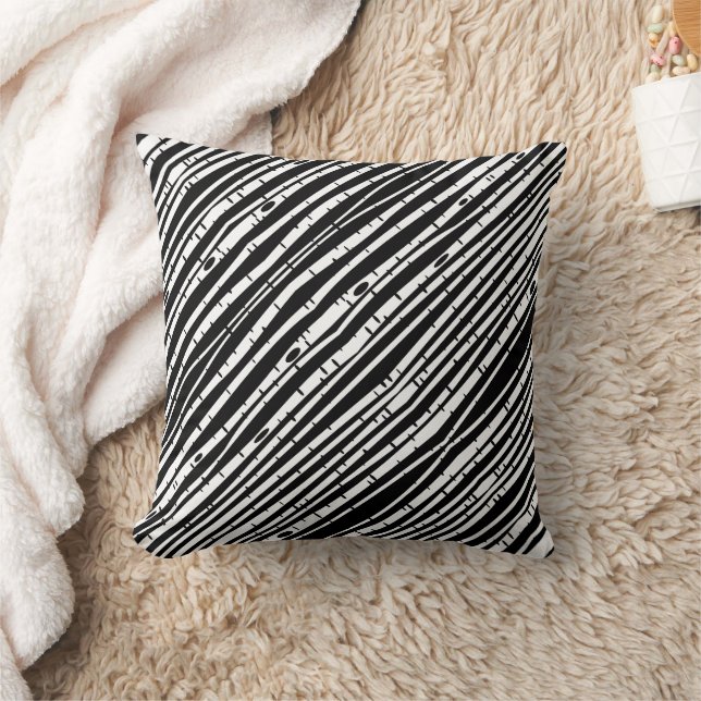Cute black white tree pattern cushion (Blanket)