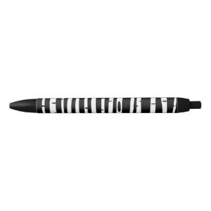 Cute black white tree pattern ink pen